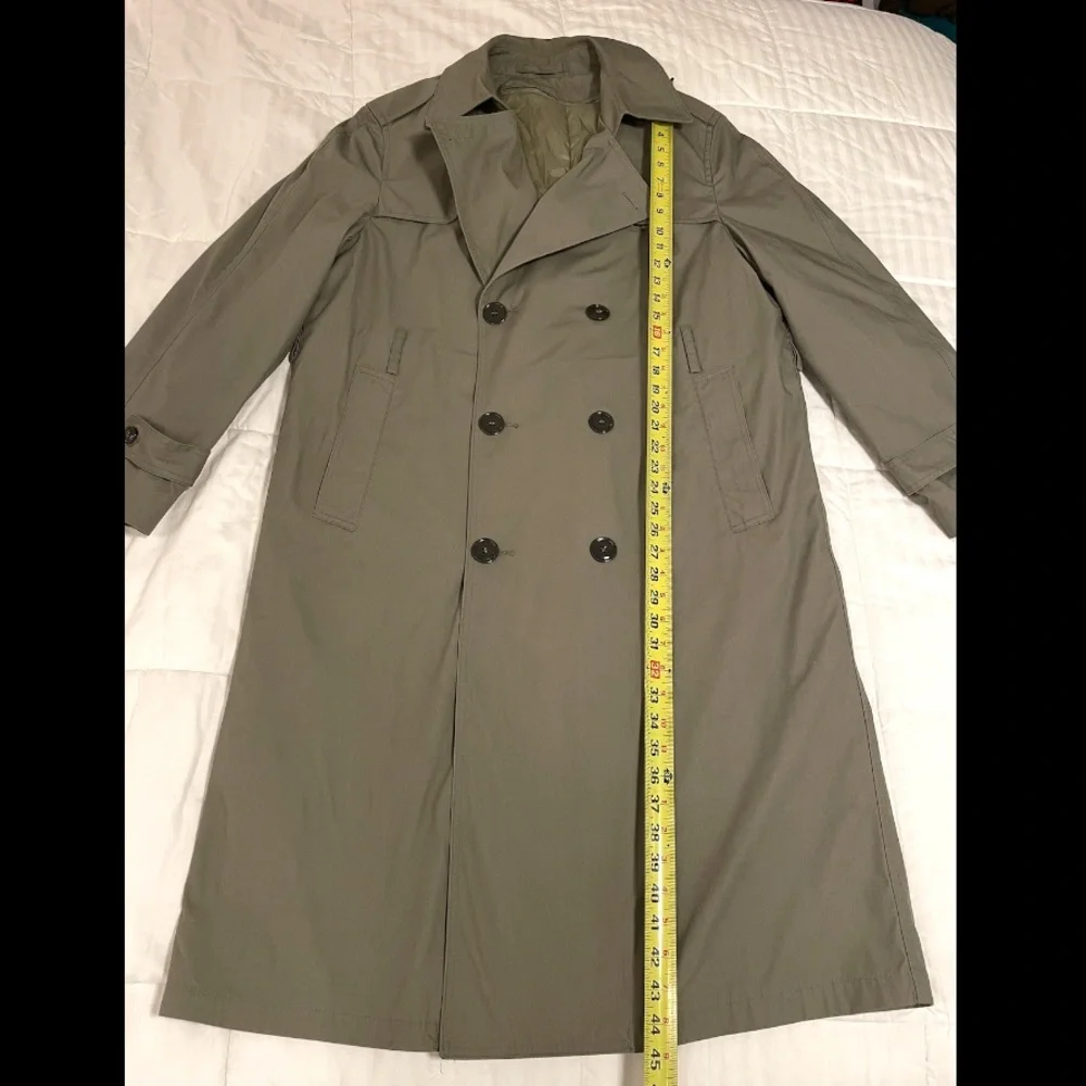 Military DSCP Valor Collection Mens Coat All-Weather Trench Coat Khaki Size 40 R